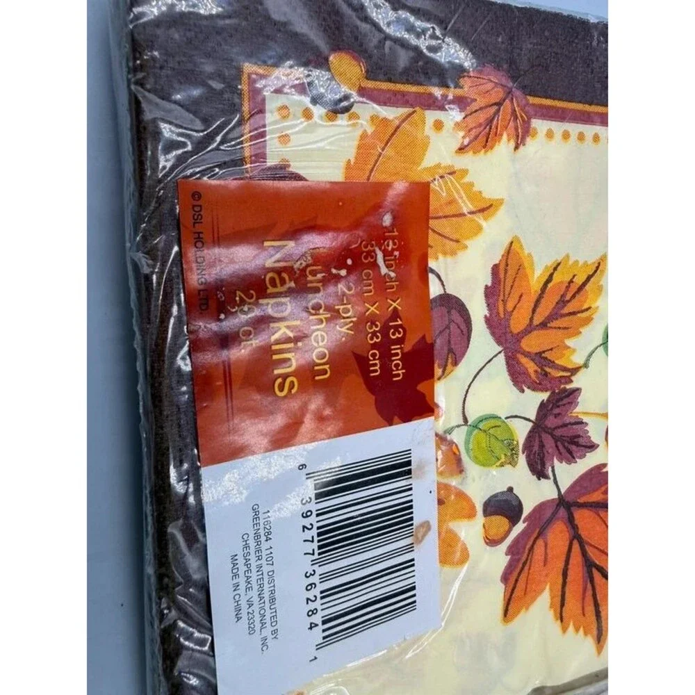 Vintage Fall napkins